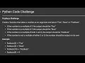 Challenge Accepted - FizzBuzz Python Code Challenge