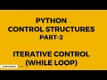Control Structures in Python - Part-2
