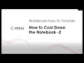 MSI HOW-TO cool down your notebook by changing Performance Level