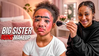 Big Sister RUINS Little Sister's Makeup