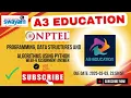 NPTEL Programming Data Structures and Algorithms Using Python Week 6 Assignment Answers Solution