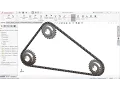 Solidworks tutorial sketch Chain and Sprocket mechanism in Solidworks