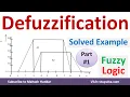 19 1 Defuzzification Methods in Fuzzy Logic Solved Example COS COG BOA Part 1 by Vidya Mahesh Huddar