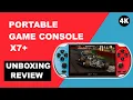 Portable Game Console X7 plus 10000 games Unboxing and review 4K