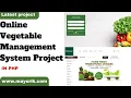 online vegetable management system website fruit shop project in php Source Code Projects