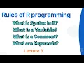 Learn R Programming Syntax Variables Comments Keywords Your First R Code R for beginners