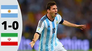 argentina vs iran 1 0 world cup 2014 highlights and goals