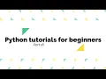Python tutorials for beginners Use of lambda filter map reduce