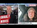 Riding The Icy New Jersey Waves As Extreme Cold Blasts The Northeast