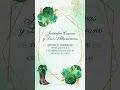 Invitacion de 15 anos verde esmeralda tematica vaquera