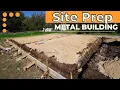 Site Prep for 40x60 Metal Building WolfSteel Buildings