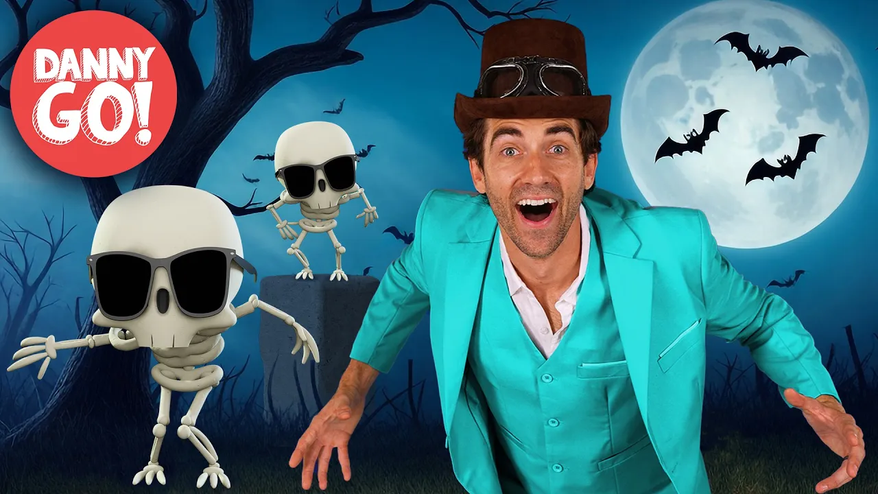 "The Skeleton Shake!" 💀🎩 /// Halloween Dance | Danny Go! Songs for Kids