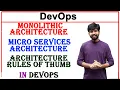 monolithic architecture micro services architecture architecture rules of thumb in devops unit 2