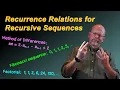 Recurrence Relations for Recursive Sequences in Discrete Math