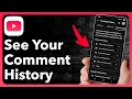 How To See Your Comments On YouTube