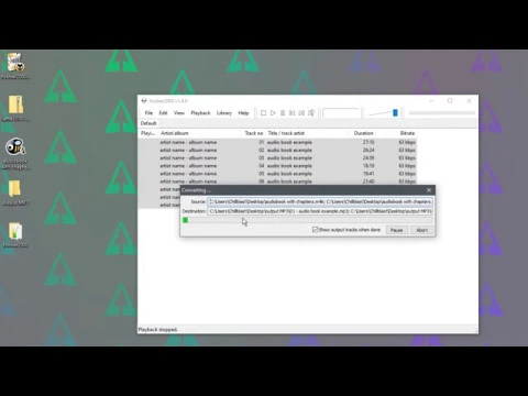 Download MP3 How to convert an M4B file into MP3 split by chapters, using free software