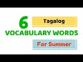 Vocabulary Words Easy Nouns In Tagalog for Summer Speak Tagalog