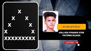 Hollow Pyramid Star Pattern In Java