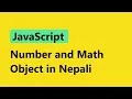 JavaScript Tutorial for Beginners in Nepali Number and Math object