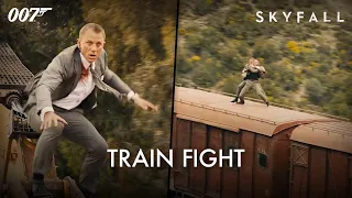 skyfall train fight daniel craig naomie harris james bond