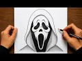 How to Draw Ghostface Halloween Horror Art Made Easy