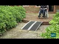 Multi-Fold Economy Wheelchair Ramp with Grip Surface