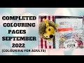 Completed Colouring Pages for September 2022