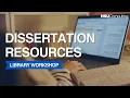 How to Find Dissertation Resources NSU Computing Library Workshop