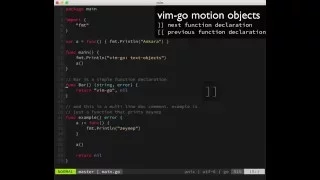 vim-go text motion objects