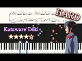 Your Name OST - Kataware Doki - Hard Piano Tutorial + Sheets