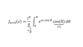 Solving integral using Bessel function features