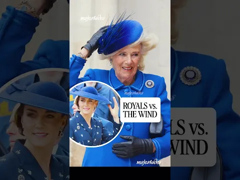 When the British weather refuses to cooperate, even royals have to improvise.