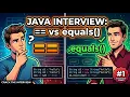 Java Interview Question vs equals in Java Explained Freshers Experienced 2026