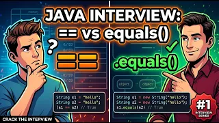 Java Interview Question vs equals in Java Explained Freshers Experienced 2026