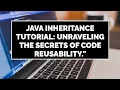 Java Inheritance ll Types of Inheritance ll Java tutorial ll part 32