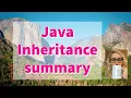 13 Java inheritance summary Java with Ali