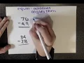 Equal Addends Algorithm for Subtraction