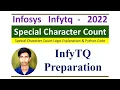 InfyTQ previous year Coding Question InfyTQ Special Character Count InfyTQ final round 2022
