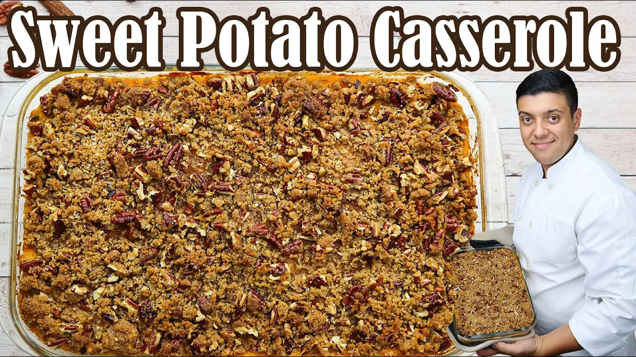 Sweet Potato Casserole Easy Recipe   Lounging with Lenny