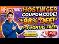 The BEST Hostinger coupon code 2026 Get an EXCLUSIVE discount