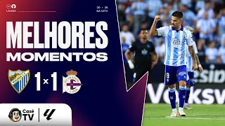 MELHORES MOMENTOS: MÁLAGA 1 X 1 A CORUÑA | LALIGA 26/27 | 2ª RODADA