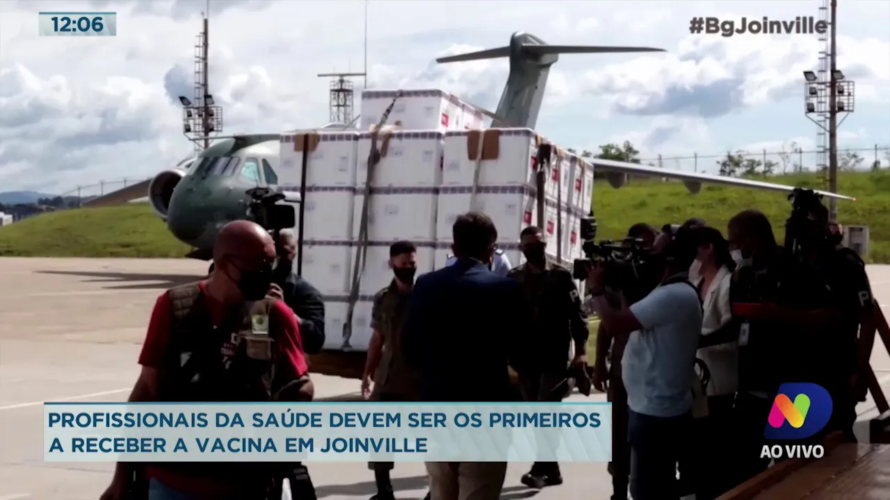 Profissionais da saúde devem ser os primeiros a receber a vacina em Joinville
