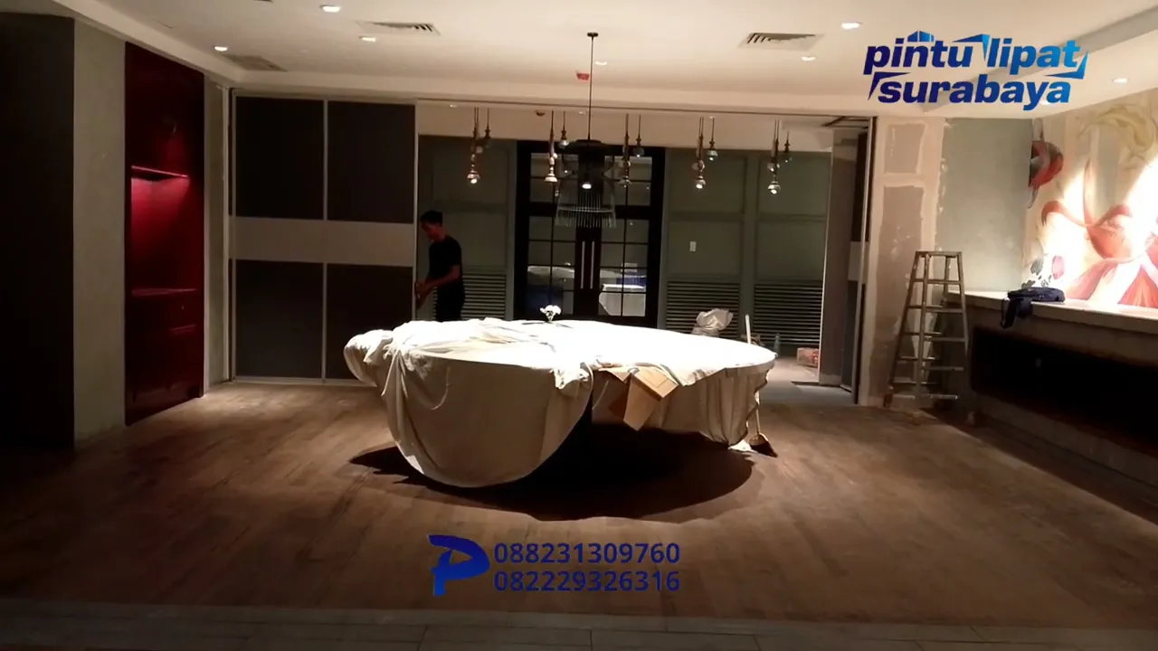 Pintu Partisi Geser Meredam Suara Ruangan