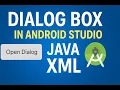 How to Create a Dialog Box in Android Studio Java XML Tutorial for Beginners 2025
