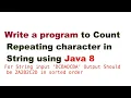 Repeating Character Count JAVA 8 Stream API