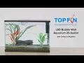 Top Fin LED Bubble Wall Fishtank Setup YouTube