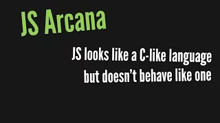 JavaScript Arcana Function scope hoisting let and const