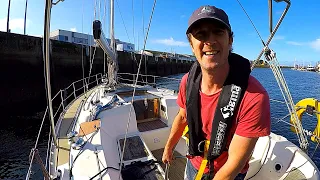 Sailing Single Handed, UK to Belgium, Part 9: Solo Boat Handling & Safety | ⛵ Sailing Britaly ⛵