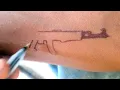 How to make Ak 47 tattoo design with pen gun tattoo ak 47 tattoo
