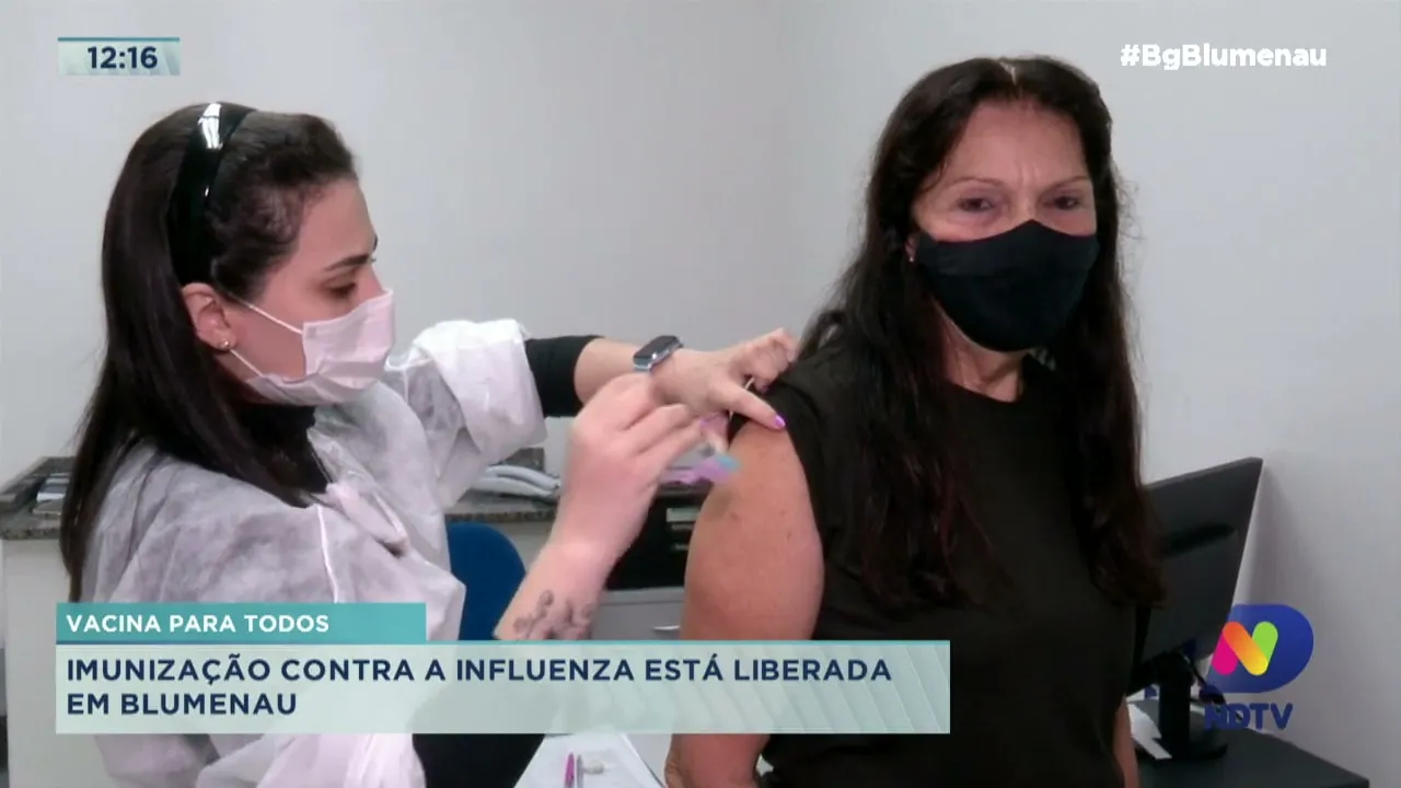 Vacina para todos: imunização contra a influenza está liberada em Blumenau